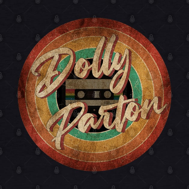 Dolly Parton Vintage Circle Art by antongg